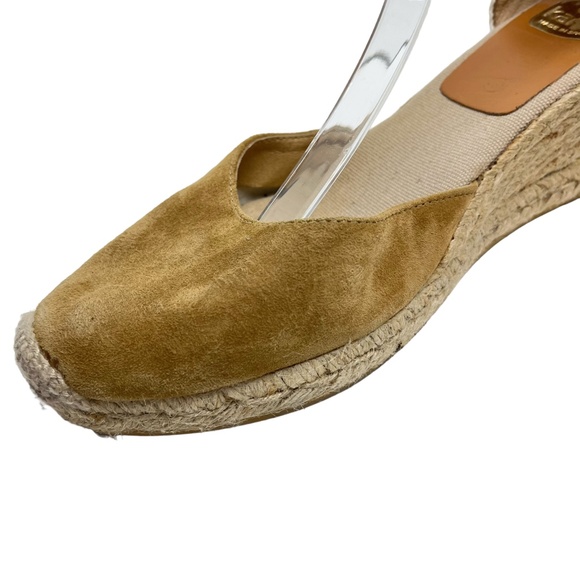 KANNA Made In SPAIN Mustard Yellow Espadrille Ankle Strap Wedge Heels Shoes  41 - Picture 11 of 16